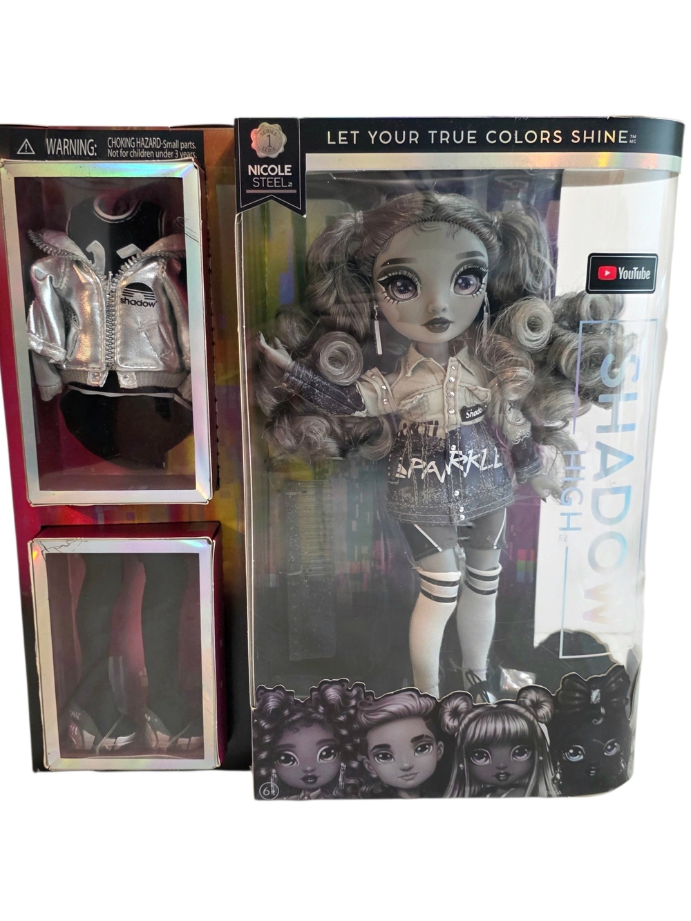 NIB Rainbow High Shadow High Nicole Steel Fashion Doll Alternative Sporty Toys